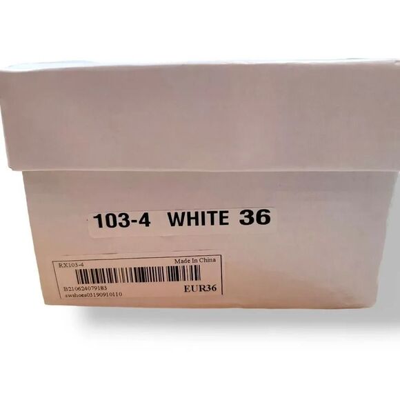 NEW Vintage Retro Mod Style Square Toe Chain Link Transparent Sandal Size 36/6 - Picture 9 of 9